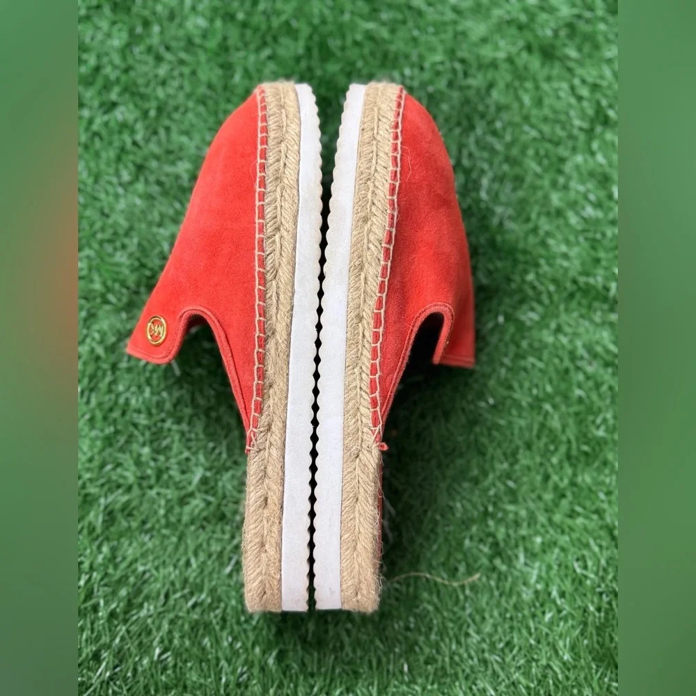 MICHAEL KORS‎ V019J EMILIA SLIDE ESPADRILLE Orange US Size 8M